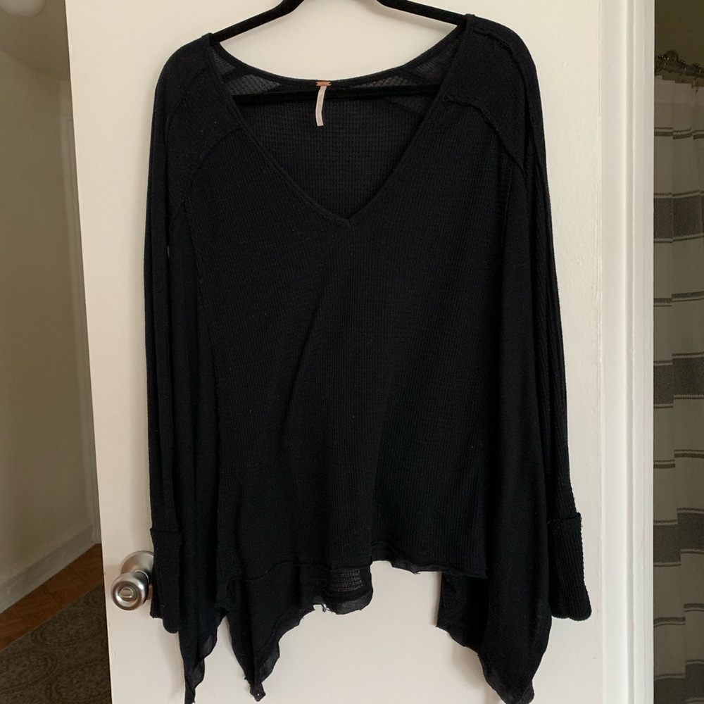 Free People flowy v-neck long sleeve